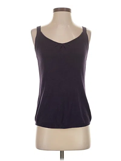 Pre-owned Eileen Fisher Tank Top Purple Strapless Neckline Tops