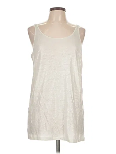 Pre-owned Eileen Fisher Tank Top Silver Halter Neckline Tops