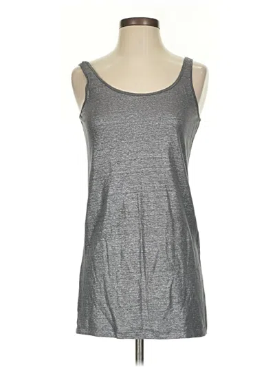 Pre-owned Eileen Fisher Tank Top Silver Strapless Neckline Tops