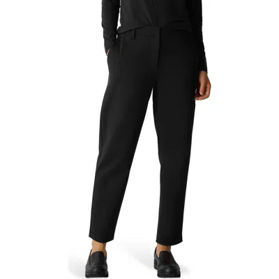 Eileen Fisher Tapered Ankle Pants In Black