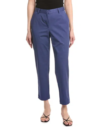 Eileen Fisher Tapered Ankle Trouser In Blue