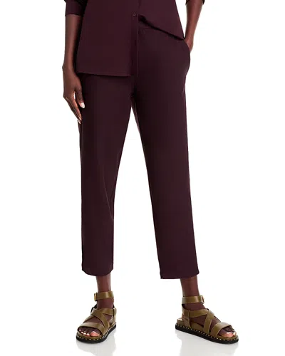 Eileen Fisher Tapered Trousers In Cassis