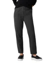 Eileen Fisher Easy Tapered Organic Cotton Pants In Gray