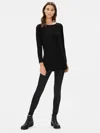 Eileen Fisher Tencel Jersey A-line Tunic In Black
