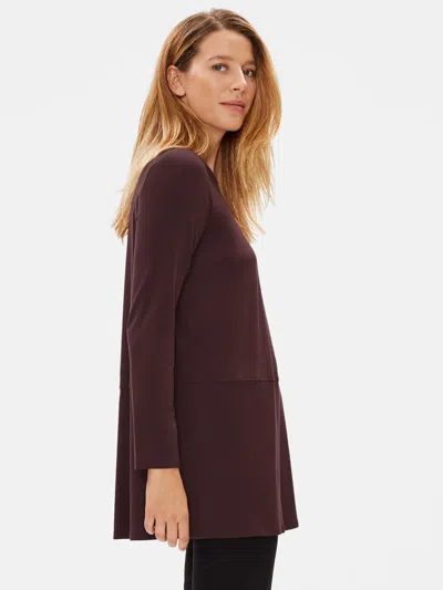 Eileen Fisher Tencel Jersey A-line Tunic In Multi