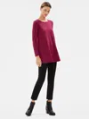 Eileen Fisher Tencel Jersey A-line Tunic In Red