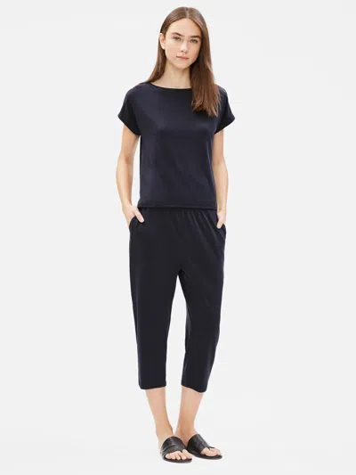 Eileen Fisher Tencel Jersey Slouchy Pant In Black
