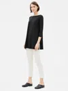 Eileen Fisher Tencel Jersey Tunic In Black