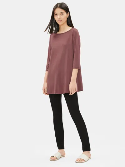 Eileen Fisher Tencel Jersey Tunic In Pink