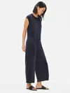 Eileen Fisher Tencel Jersey Wide-leg Jumpsuit In Black