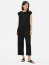Eileen Fisher Tencel Jersey Wide-leg Jumpsuit In Black