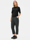 Eileen Fisher Tencel Linen Lantern Pant In Gray