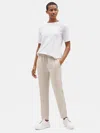 Eileen Fisher Tencel Linen Tapered Ankle Pant In Neutral