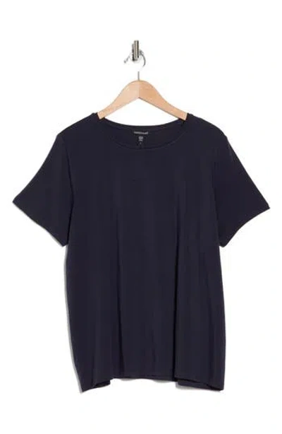 Eileen Fisher Tencel® Lyocell Crewneck T-shirt In Nocturne