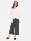 Eileen Fisher Tencel Stretch Boxy Cardigan In Multi