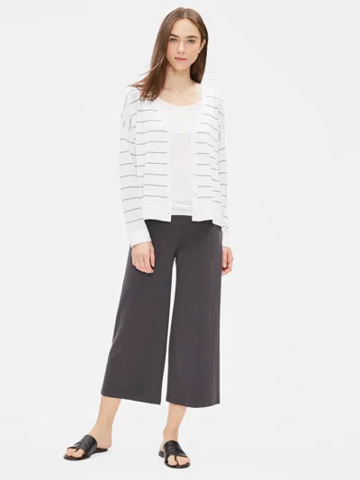 Eileen Fisher Tencel Stretch Boxy Cardigan In Multi