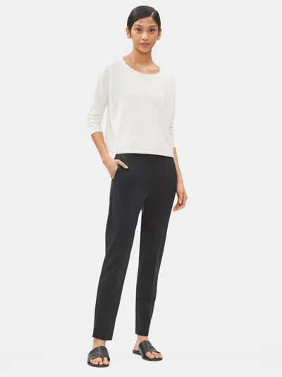 Eileen Fisher Tencel Stretch Slim Trouser In Gray