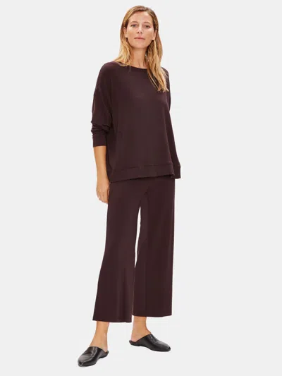 EILEEN FISHER TENCEL STRETCH TERRY BOX-TOP