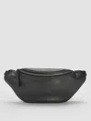 Eileen Fisher Textured Italian Leather Belt Bag In Black