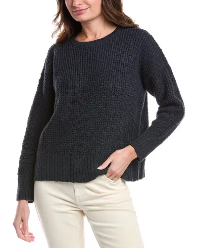 Eileen Fisher Textured Shaker Rib Sweater In Blue