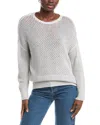 Eileen Fisher Textured Wool Sweater In Gray