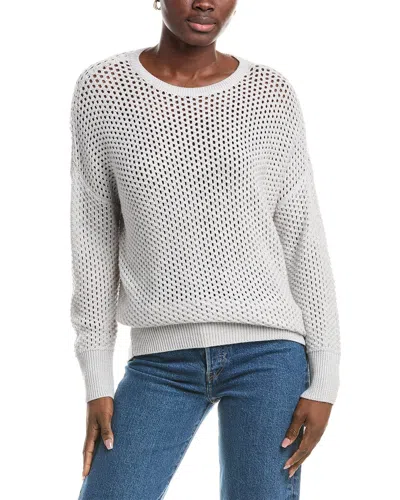 Eileen Fisher Textured Wool Sweater In Gray