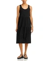 Eileen Fisher Tiered Dress In Black