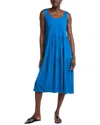 Eileen Fisher Racerback Jersey Tank Dress In Blue