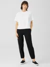 Eileen Fisher Traceable Cotton Jersey Jogger Pant In Black