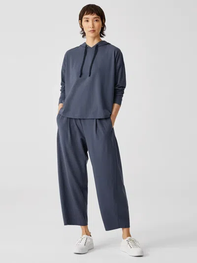 Eileen Fisher Traceable Cotton Jersey Lantern Pant In Blue