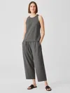 Eileen Fisher Traceable Cotton Jersey Lantern Pant In Gray