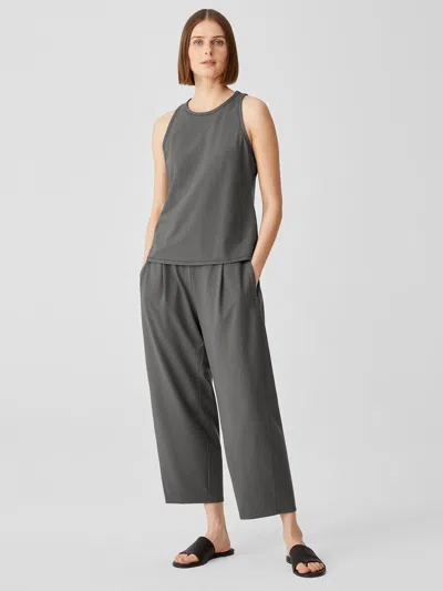 Eileen Fisher Traceable Cotton Jersey Lantern Pant In Gray