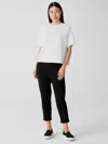 Eileen Fisher Traceable Cotton Jersey Pant In Black
