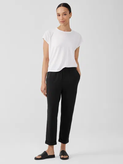 Eileen Fisher Traceable Cotton Jersey Pant In Multi
