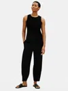 Eileen Fisher Traceable Organic Cotton Jersey Slim Tank In Black