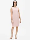 Eileen Fisher Traceable Organic Cotton Stretch Lantern Dress In Pink