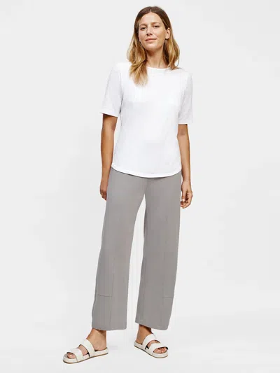 Eileen Fisher Traceable Organic Cotton Stretch Lantern Pant In Gray
