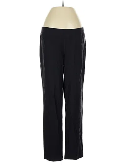 Pre-owned Eileen Fisher Track Pants In Black