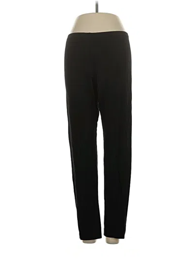 Pre-owned Eileen Fisher Track Pants In Black