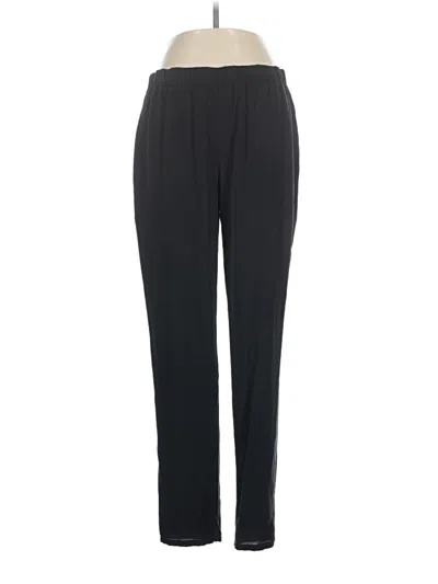 Pre-owned Eileen Fisher Track Pants In Black
