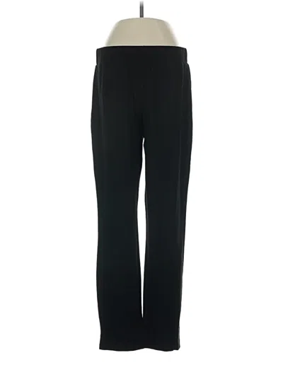 Pre-owned Eileen Fisher Track Pants In Black