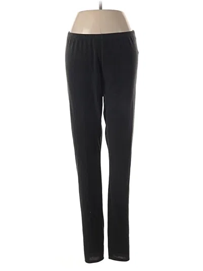 Pre-owned Eileen Fisher Track Pants In Black