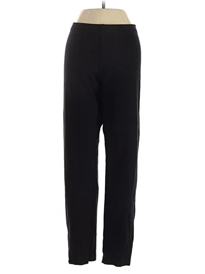 Pre-owned Eileen Fisher Track Pants In Black