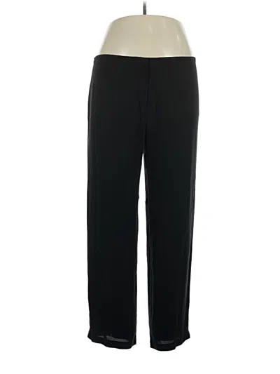 Pre-owned Eileen Fisher Track Pants In Black
