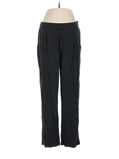 Pre-owned Eileen Fisher Track Pants In Black