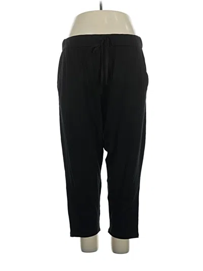 Pre-owned Eileen Fisher Track Pants In Black