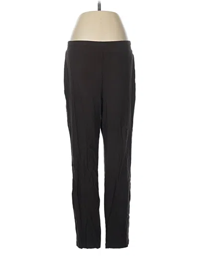 Pre-owned Eileen Fisher Track Pants In Black