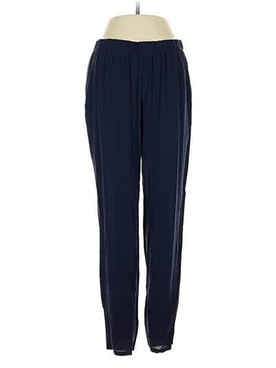 Pre-owned Eileen Fisher Track Pants In Blue