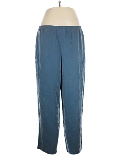 Pre-owned Eileen Fisher Track Pants In Blue