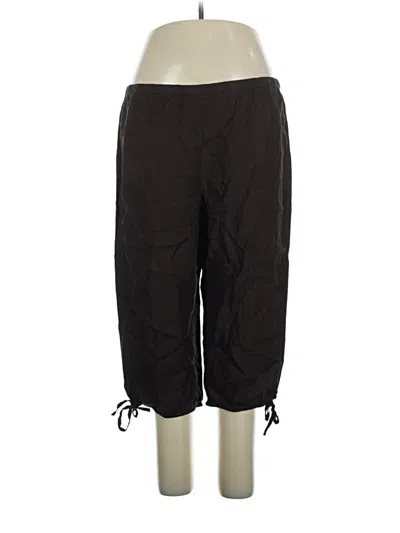 Pre-owned Eileen Fisher Track Pants In Brown